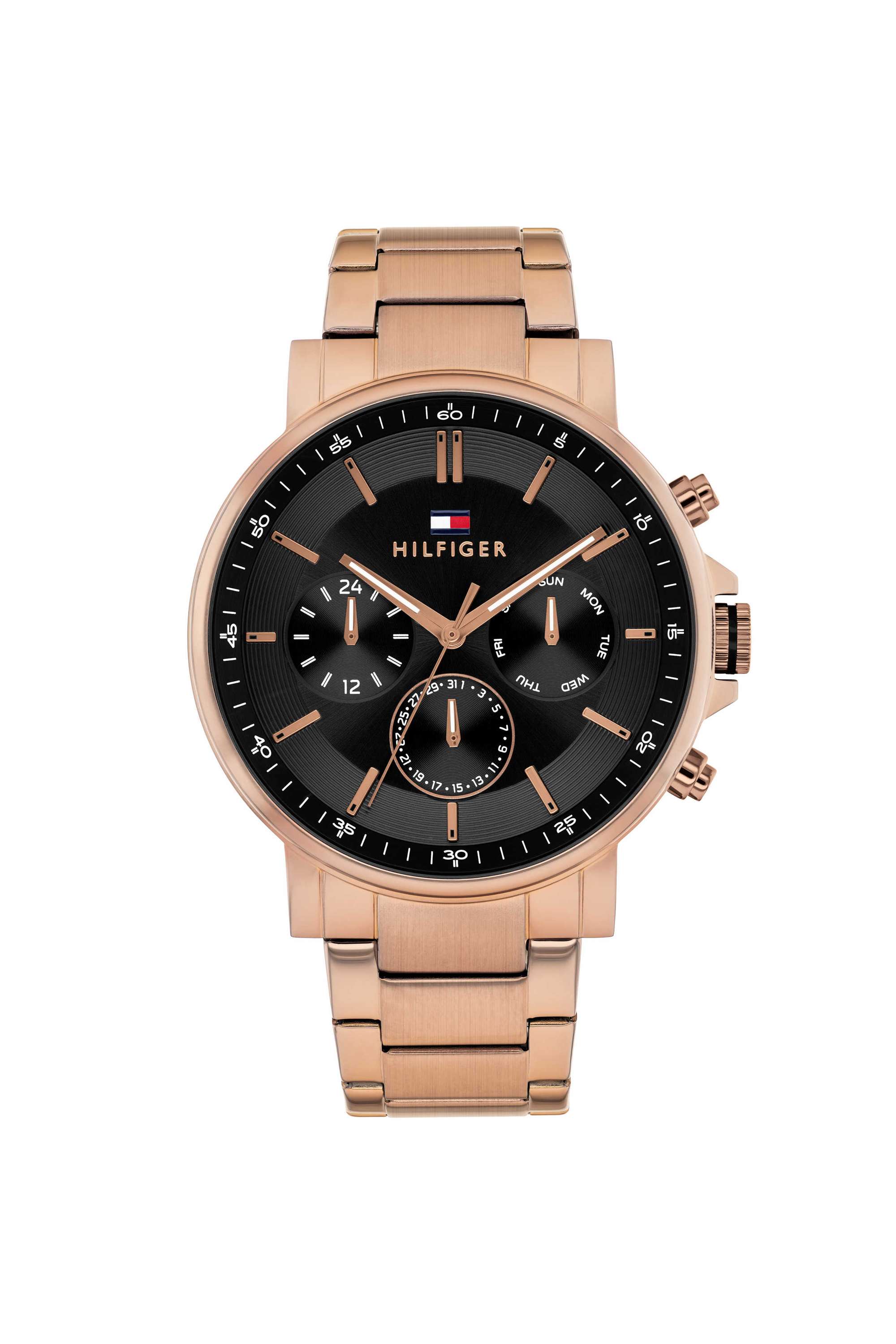 TYSON-44-mm-Black-Dial-Stainless-Steel-Analogue-Watch-For-Men---TH1710712W