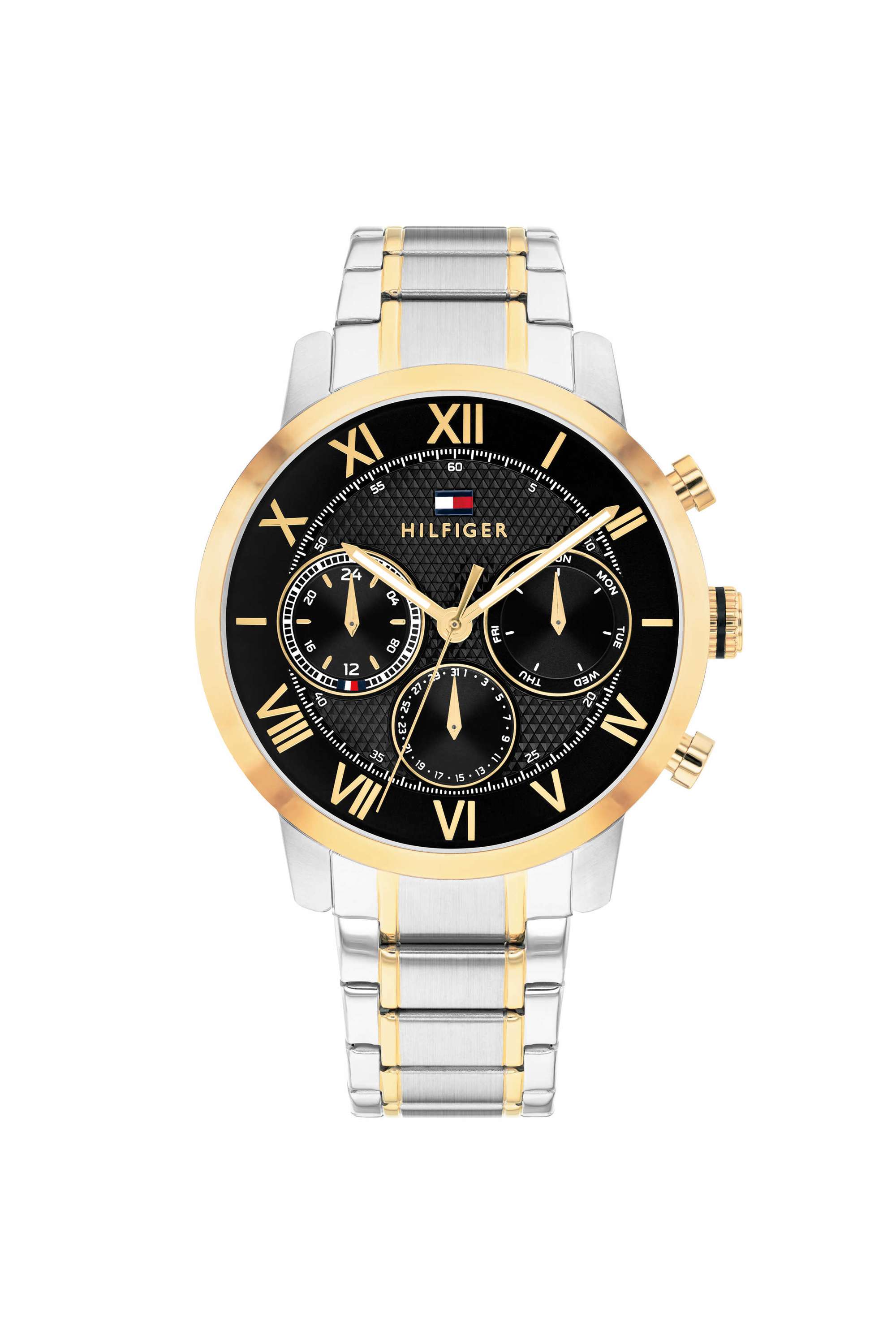 TH-OXFORD-42-mm-Black-Dial-Stainless-Steel-Analogue-Watch-For-Men---TH1710729W