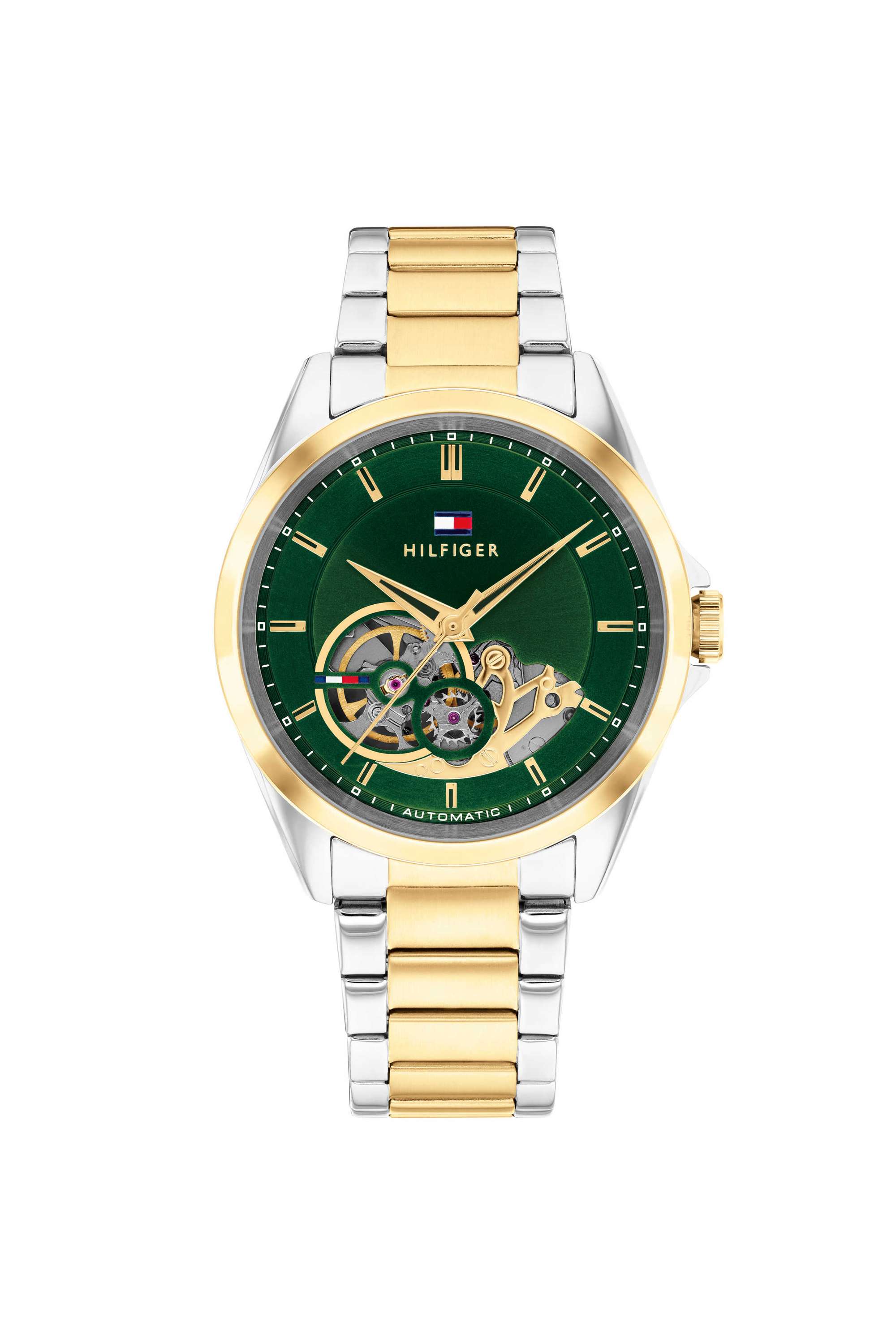 BAKER-39-mm-Green-Dial-Stainless-Steel-Analogue-Watch-For-Men---TH1710737W
