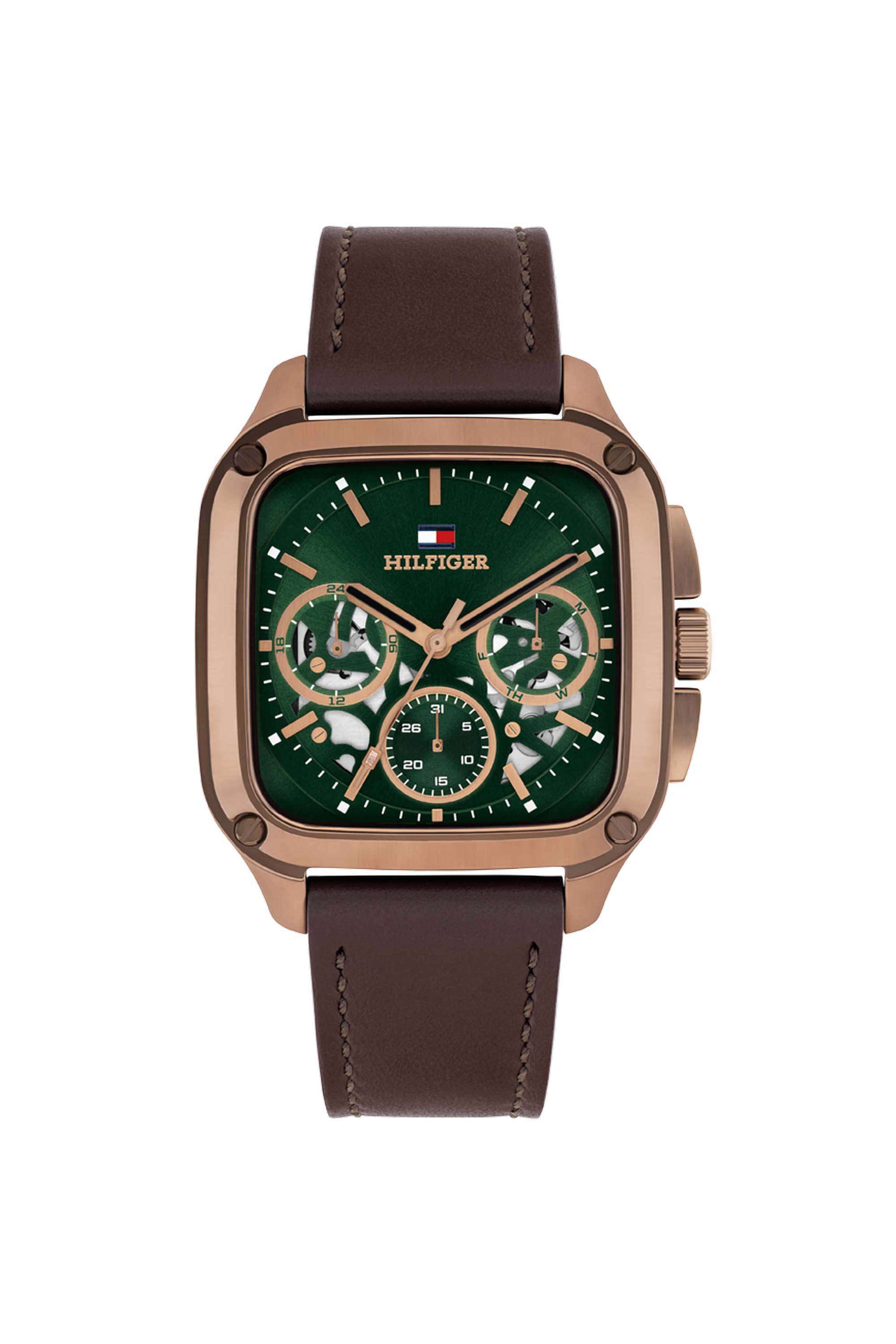 Herald-39-mm-Green-Dial-Leather-Analogue-Watch-For-Men---TH1710757W