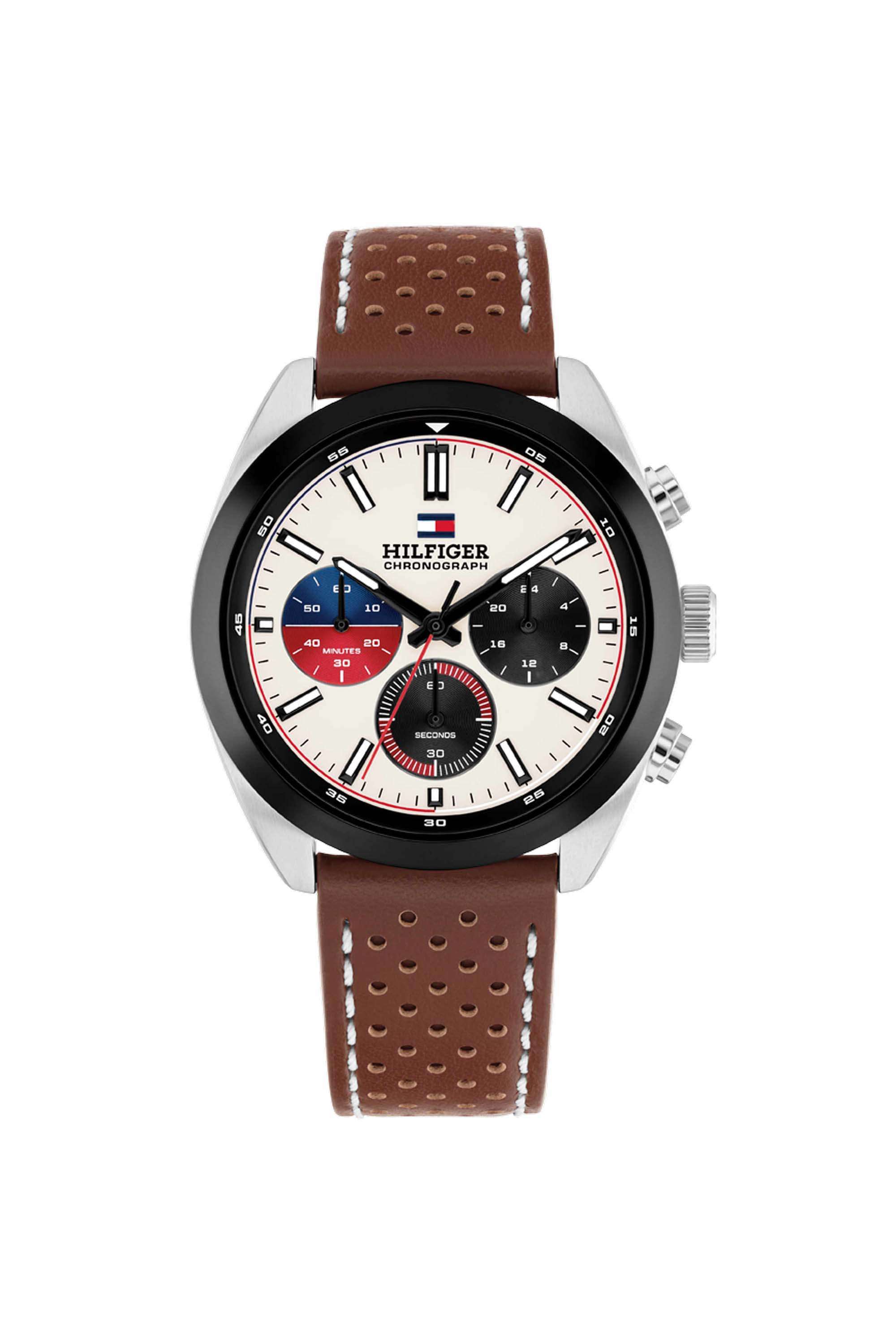 Hudson-40-mm-Brown-Dial-Leather-Chronograph-Watch-For-Men---TH1710765W