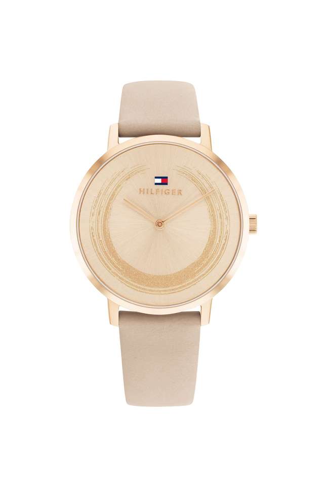 Tea-Le-35-MM-Carnation-Gold-Leather-Analog-Watch-For-Women---TH1782602