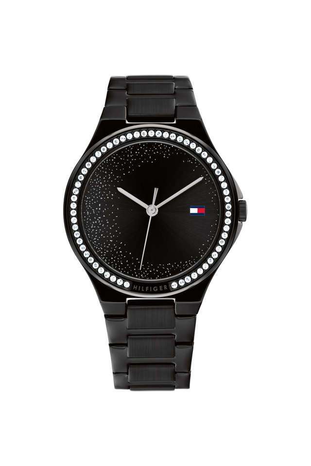 Juliette-36-mm-Black-Dial-Stainless-Steel-Analogue-Watch-For-Women---TH1782644