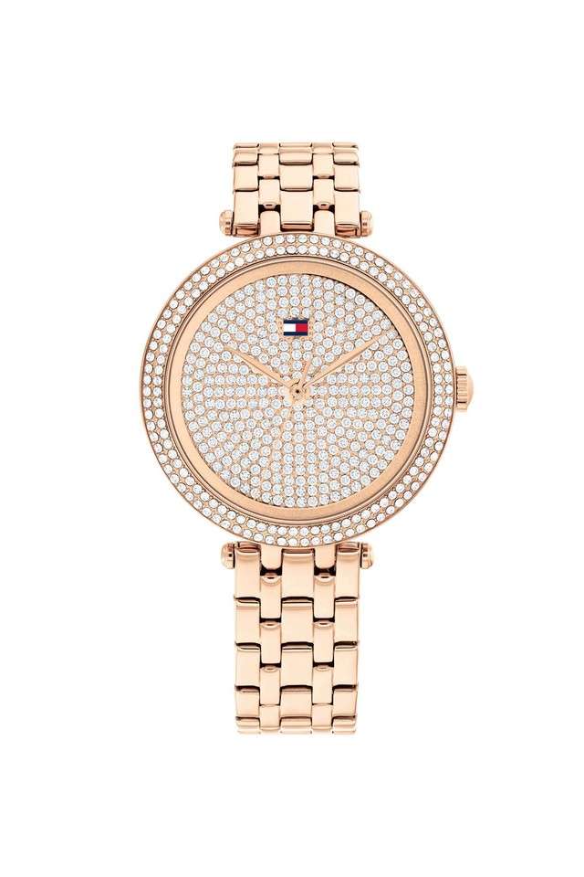 Quartz-34-mm-Rose-Gold-Dial-Stainless-Steel-Analogue-Watch-for-Women---TH1782761
