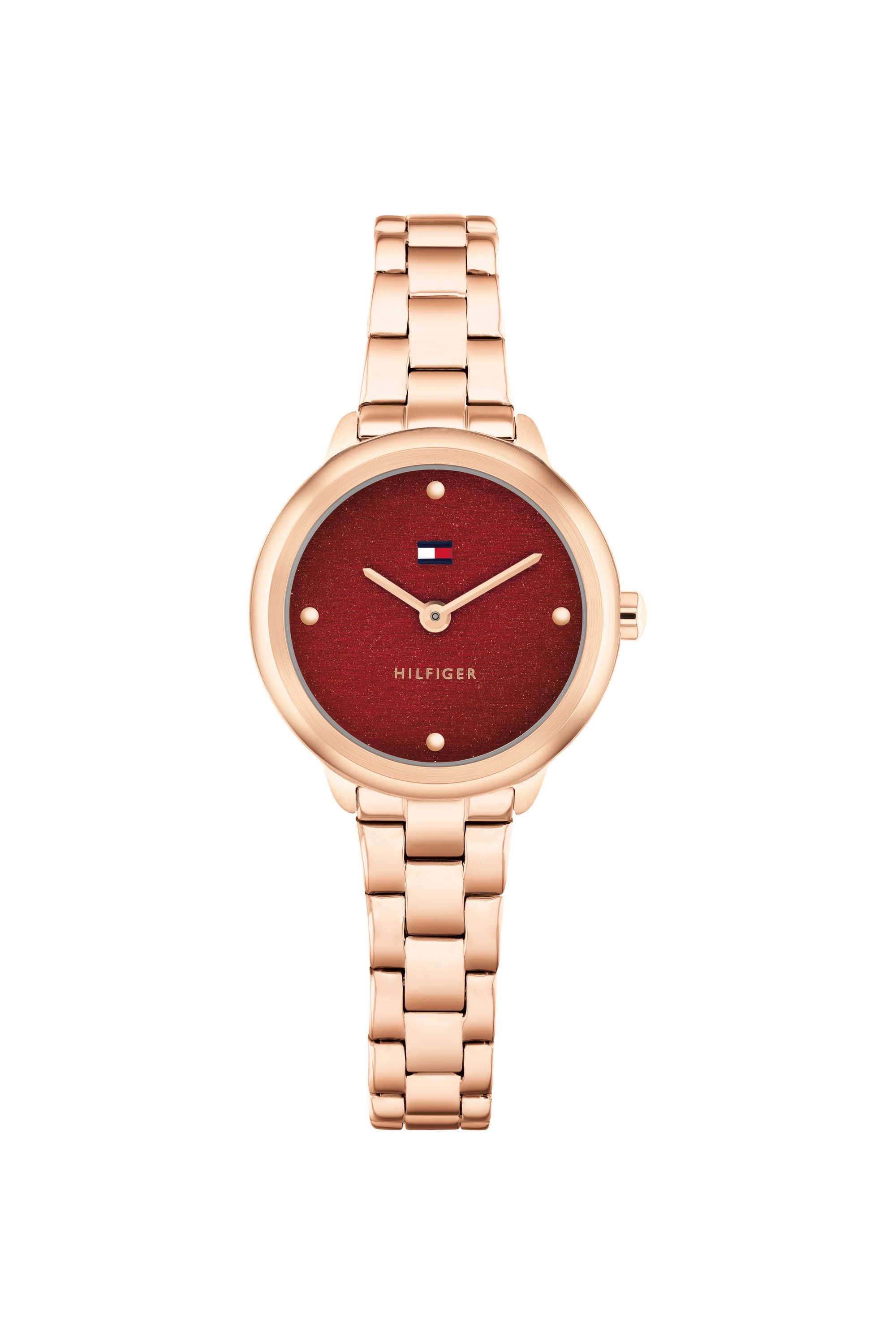 DEMI-26-mm-Red-Dial-Stainless-Steel-Analogue-Watch-For-Women---TH1782816W