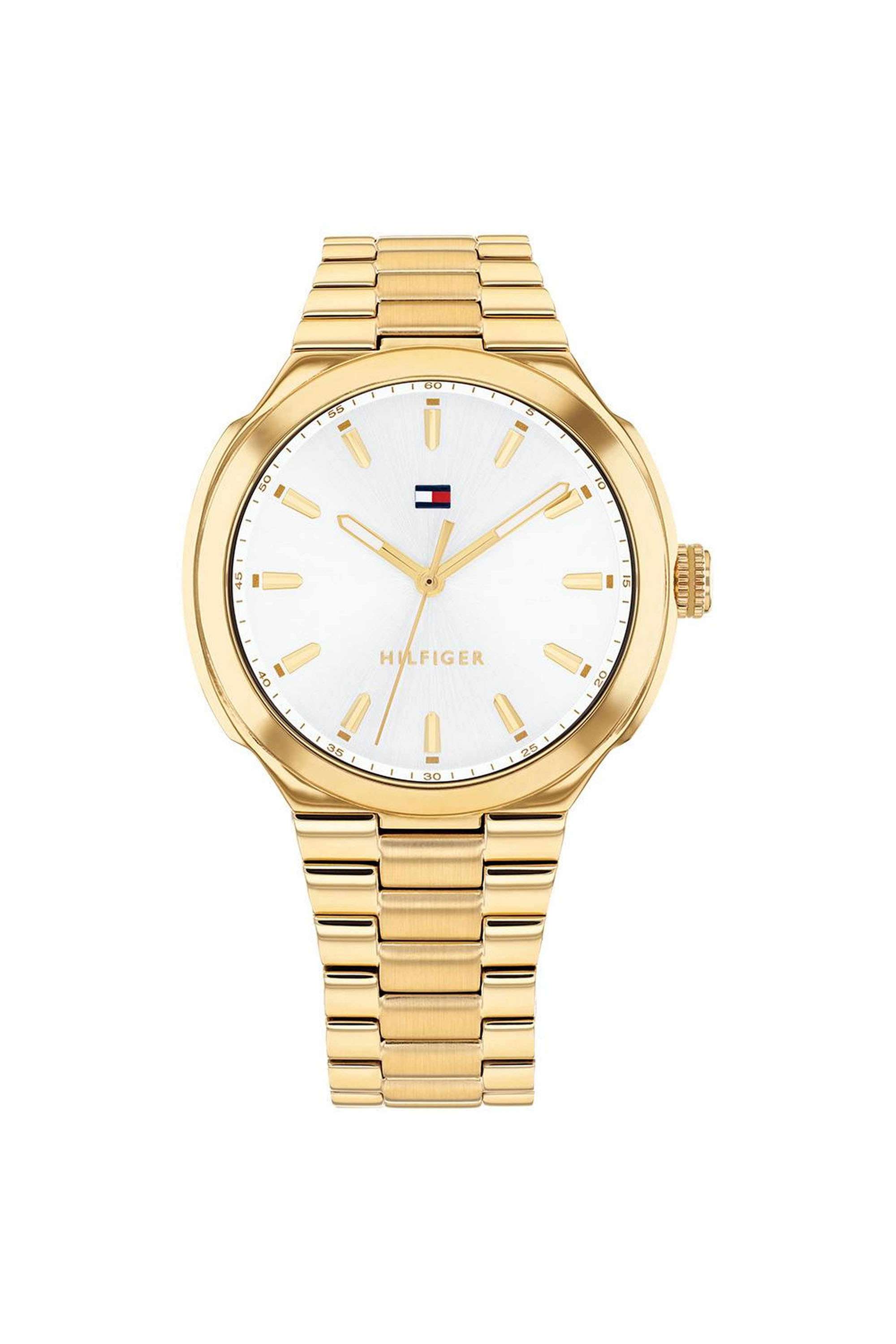 Georgia-36-mm-Quartz-Analogue-Watch-For-Women---White-Dial-with-Gold-Stainless-Steel-Strap-(TH1782819)