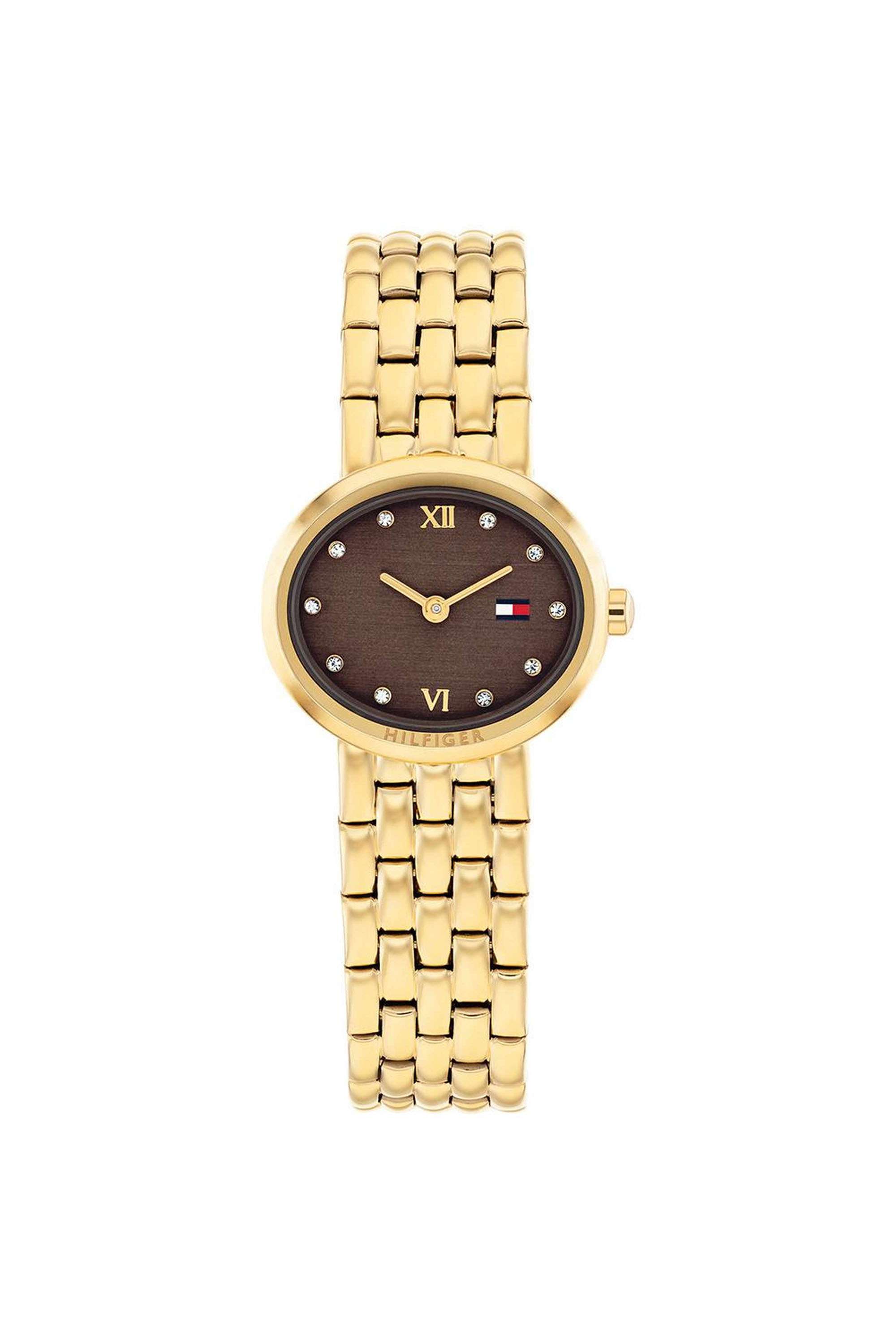 MOIRA-25-mm-Quartz-Analogue-Watch-For-Women---Brown-Dial-with-Gold-Stainless-Steel-Strap-(TH1782844)