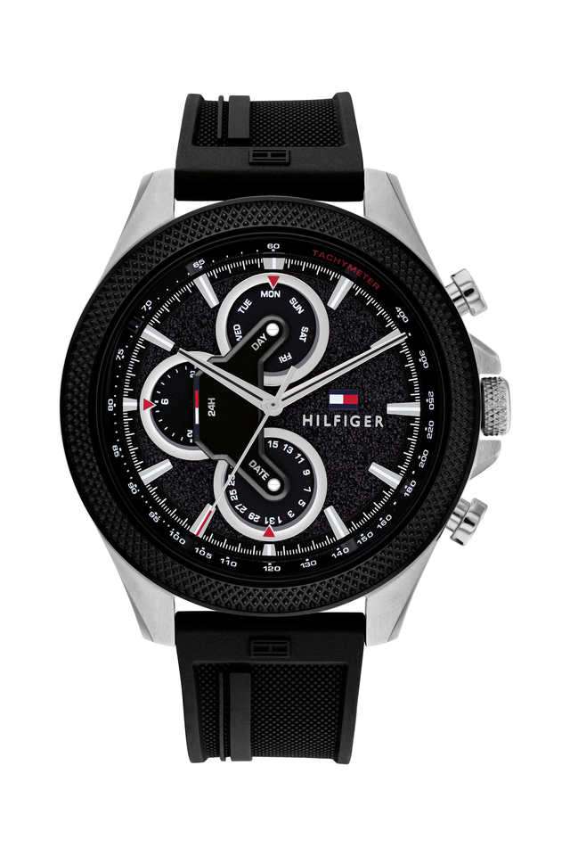 Clark-46-mm-Black-Dial-Silicone-Analogue-Watch-For-Men---TH1792082