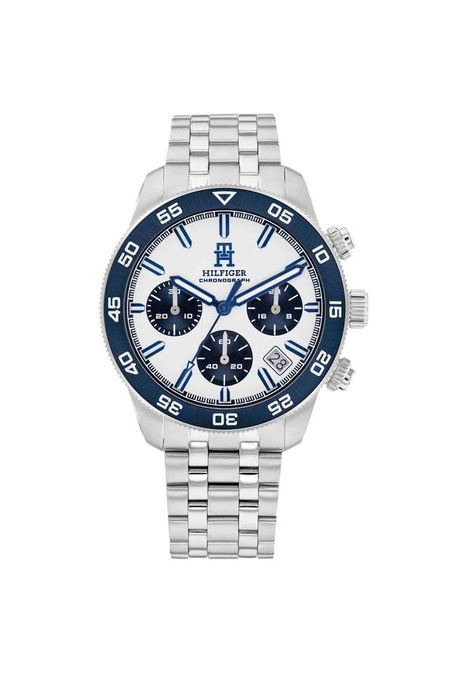 Quartz-41-mm-White-Dial-Stainless-Steel-Analogue-Watch-for-Men---TH1792157W