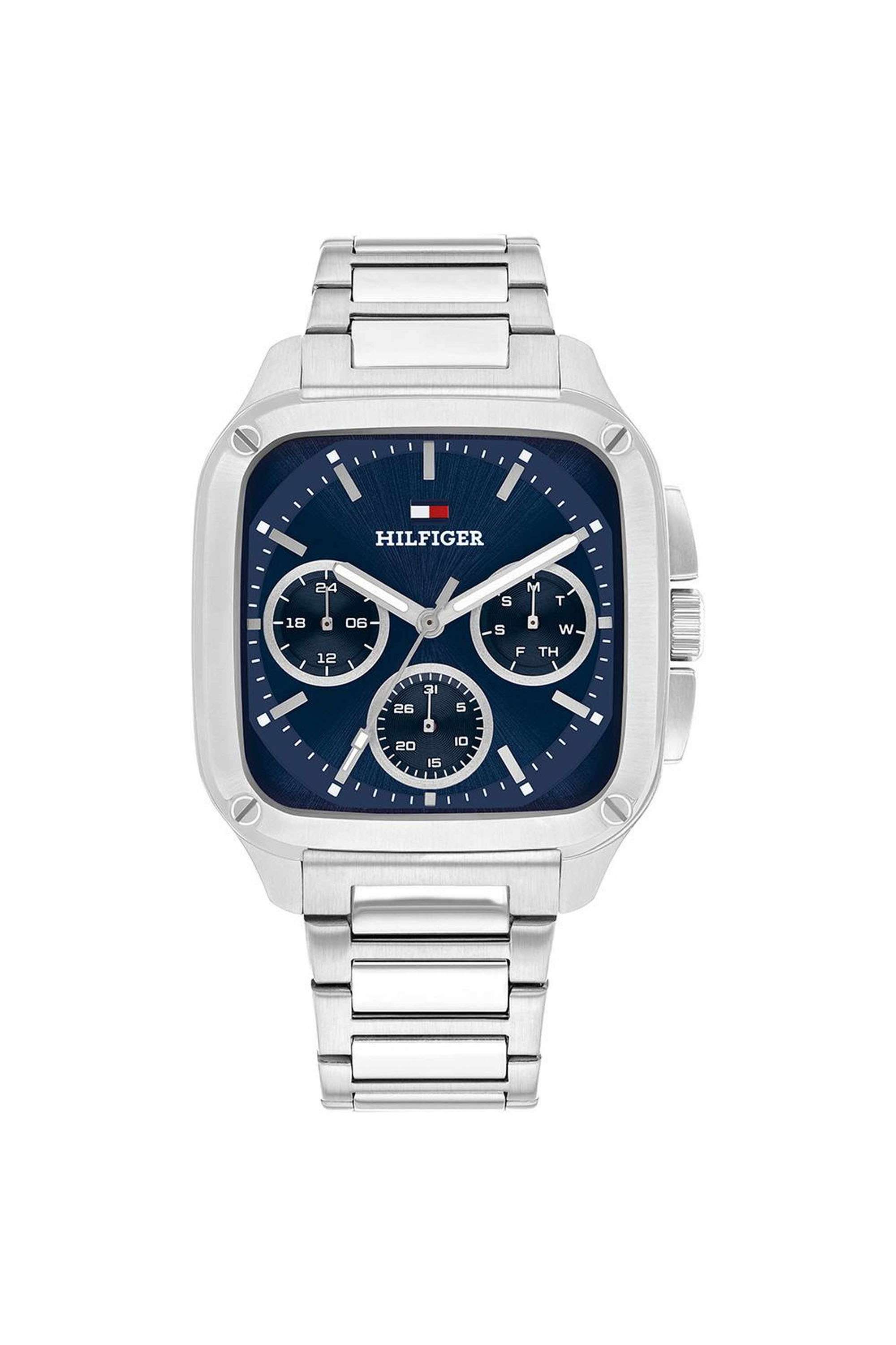 HERALD-39-mm-Quartz-Analogue-Watch-For-Men---Blue-Dial-with-Silver-Stainless-Steel-Strap-(TH1792222)