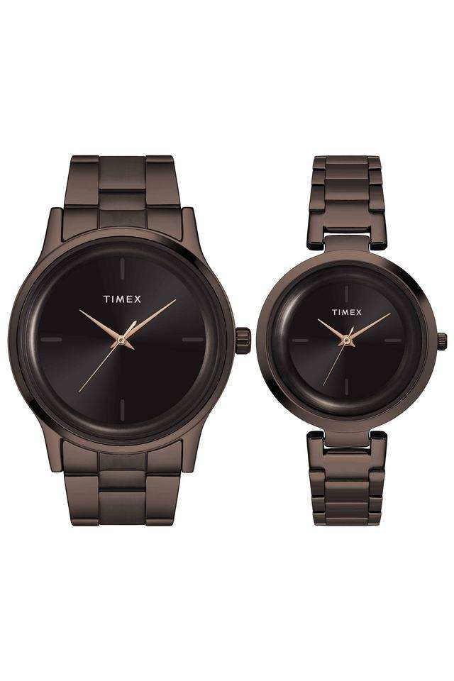 Joy-Of-Love-Pair-Stainless-Steel-Brown-Dial-42-x-35-mm-Analog-Watch-for-Couple---TW00PR295