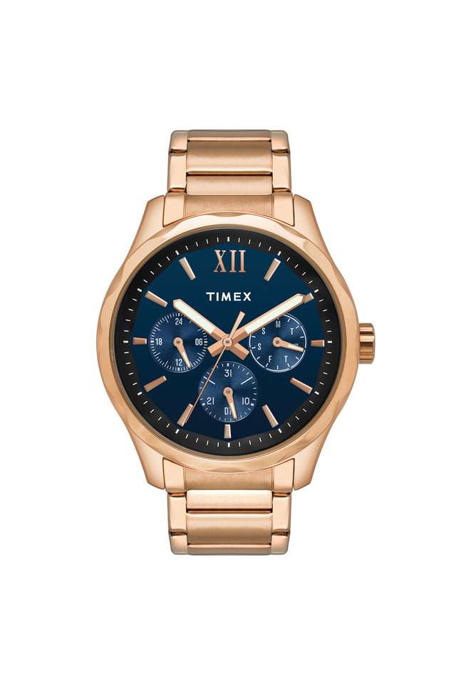 Mens-Blue-Dial-Metallic-Multi-Function-Watch---TW0TG7606