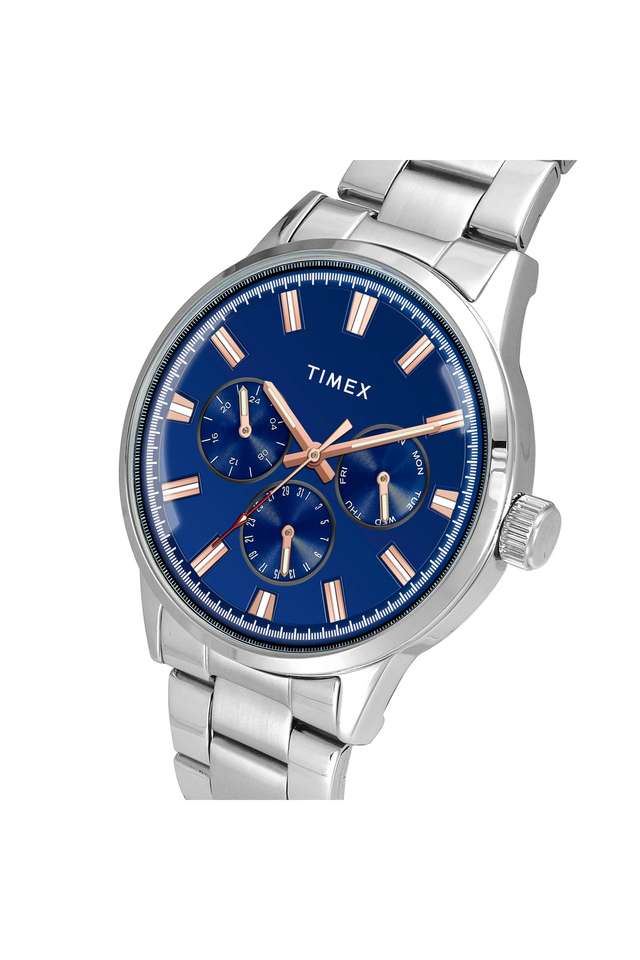 Fashion-23-Stainless-Steel-Blue-Dial-44-mm-Analog-Watch-for-Men---TWEG19909