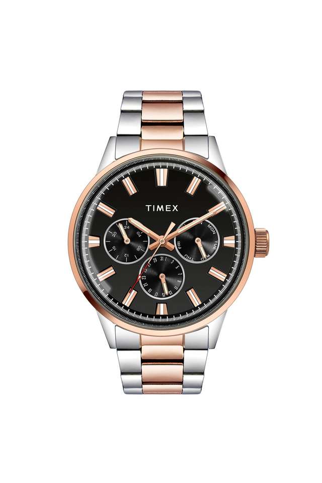 Fashion-23-Stainless-Steel-Black-Dial-44-mm-Analog-Watch-for-Men---TWEG19910