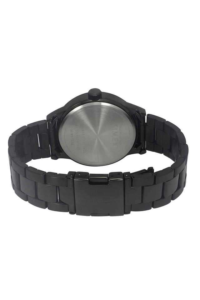Fashion-23-Stainless-Steel-Black-Dial-44-mm-Analog-Watch-for-Men---TWEG19911