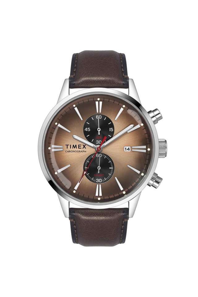 Stellar-44-mm-Salmon-Dial-Leather-Analogue-Watch-For-Men---TWEG19930