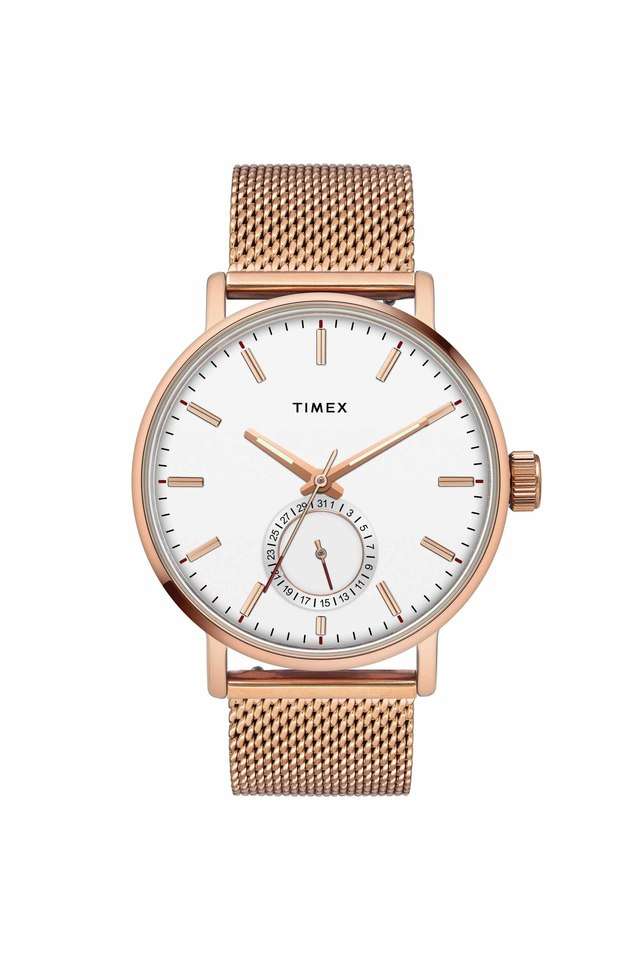 Mens-White-Brass-Analog-Watch---TWEG20002