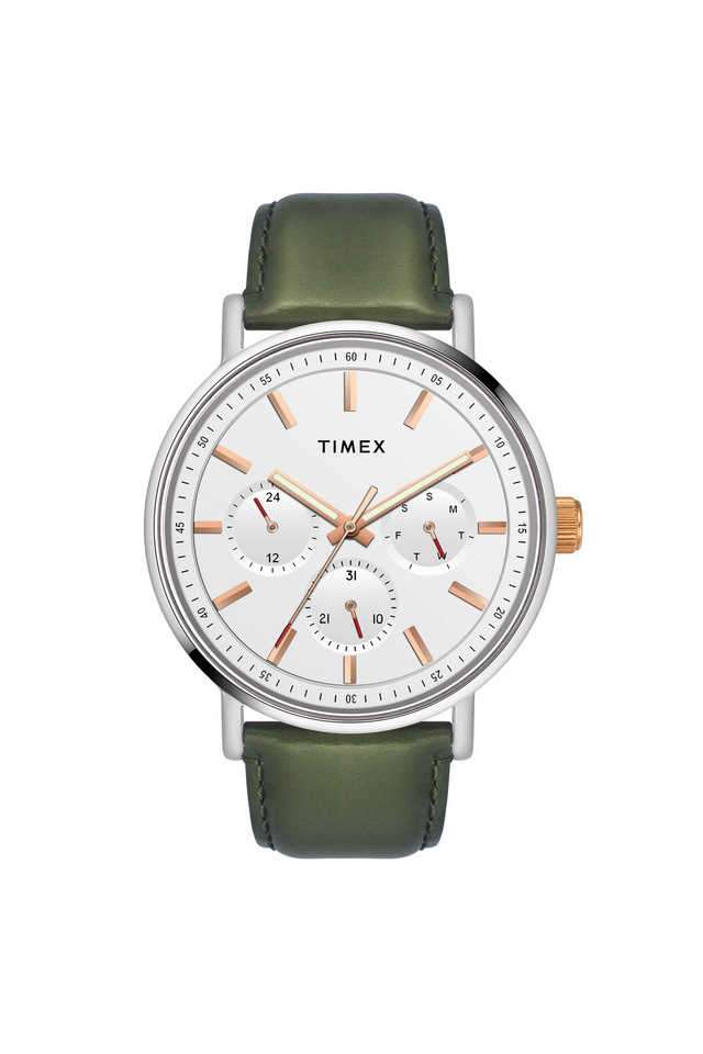 Fashion-23-Leather-White-Dial-43-mm-Analog-Watch-for-Men---TWEG20015
