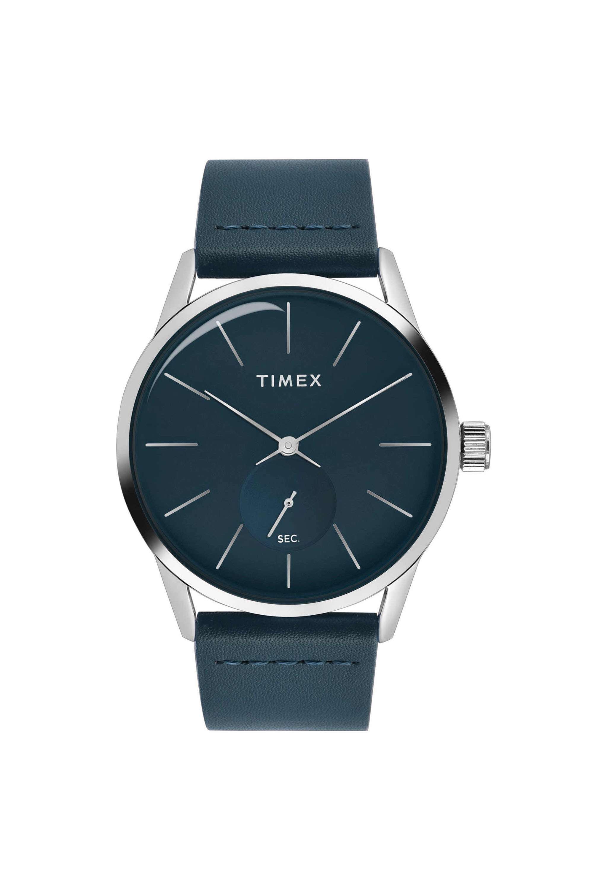 41-mm-Quartz-Analogue-Watch-for-Men---Green-Dial-with-Green-Leather-Strap-(TWEG25503)