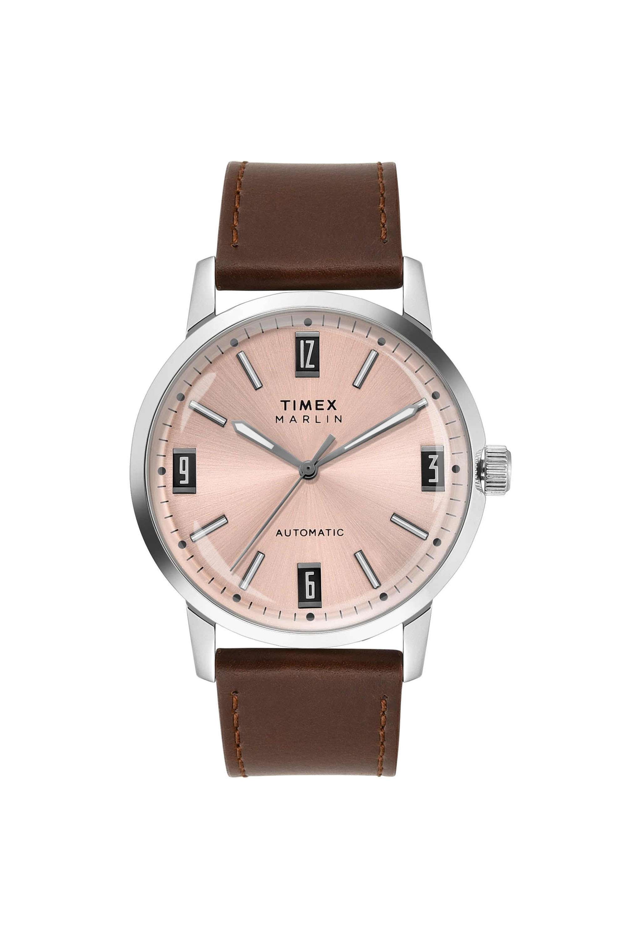 42-mm-Automatic-Analogue-Watch-for-Men---Pink-Dial-with-Brown-Leather-Strap-(TWEG26701)