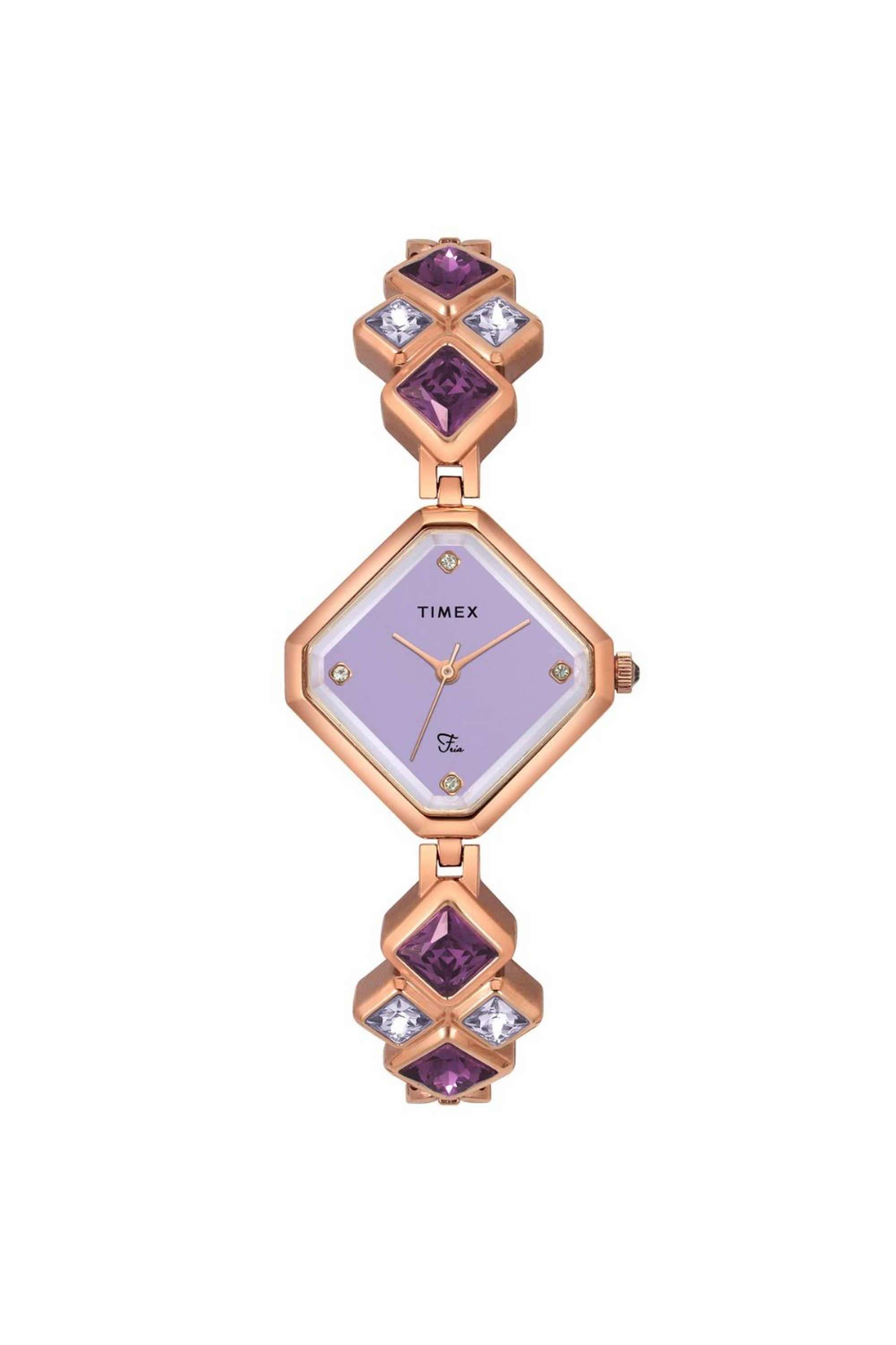 Fria-28-mm-Quartz-Analogue-Watch-For-Women---Purple-Dial-with-Rose-Gold-Brass-Strap-(TWEL17201)