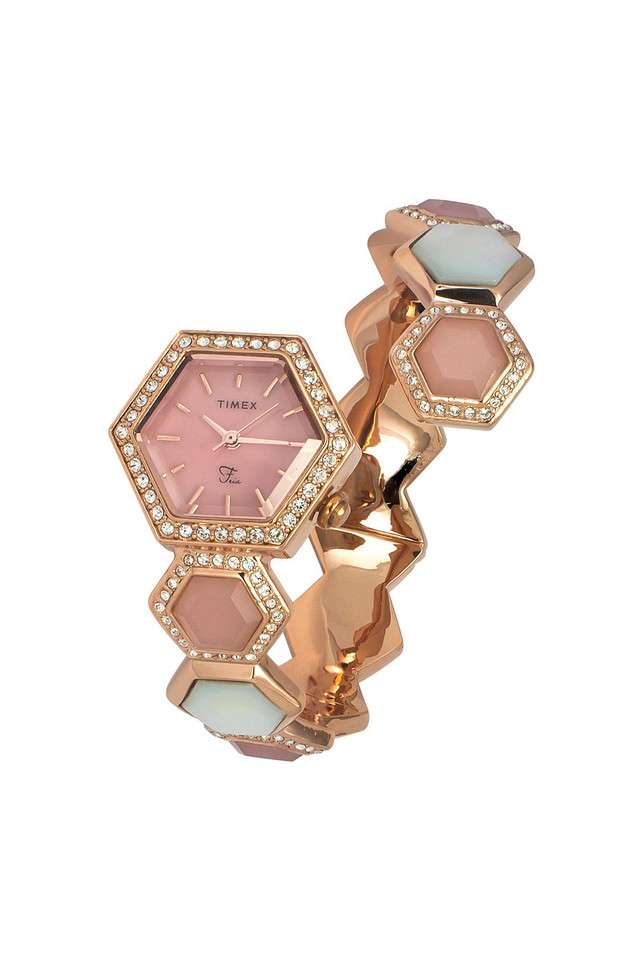 Fria-26.25-mm-Green-Dial-Metal-Analogue-Watch-For-Women---TWEL17901