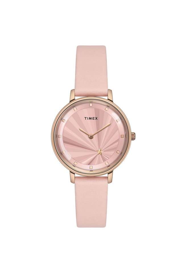 Polaris-34-mm-Pink-Dial-Leather-Analogue-Watch-For-Women---TWEL19100