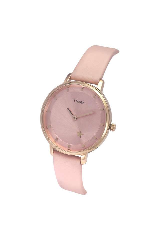 Polaris-34-mm-Pink-Dial-Leather-Analogue-Watch-For-Women---TWEL19100