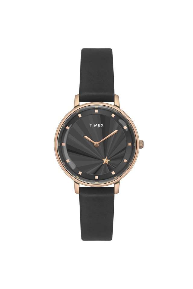 Polaris-34-mm-Black-Dial-Leather-Analogue-Watch-For-Women---TWEL19101