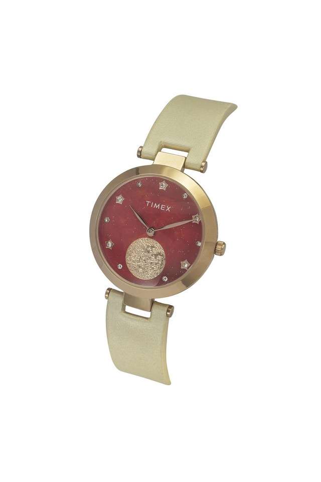 Luna-32.6-mm-Orange-Dial-Leather-Analogue-Watch-For-Women---TWEL19201