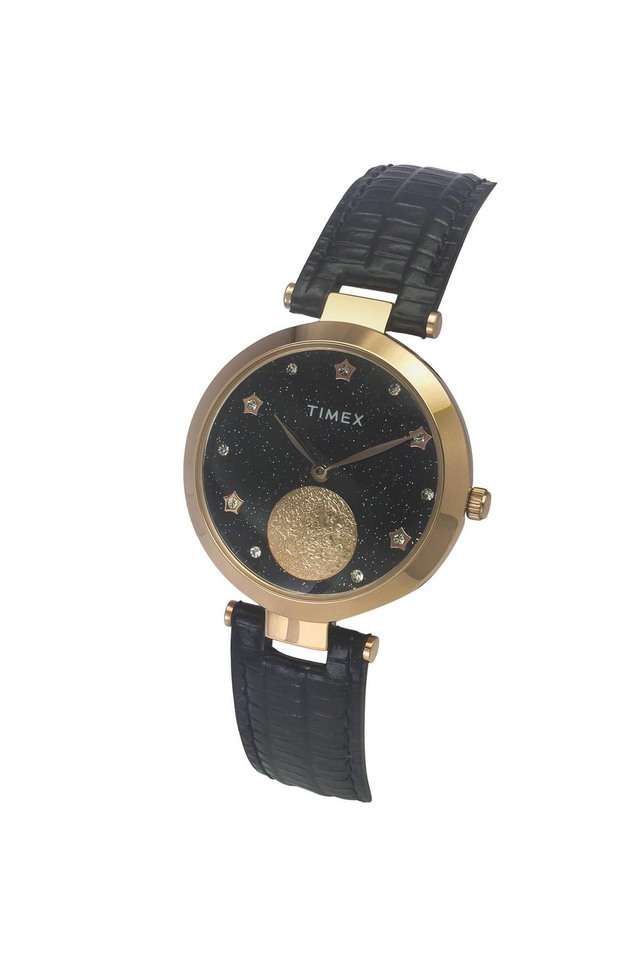 Luna-32.6-mm-Black-Dial-Leather-Analogue-Watch-For-Women---TWEL19203