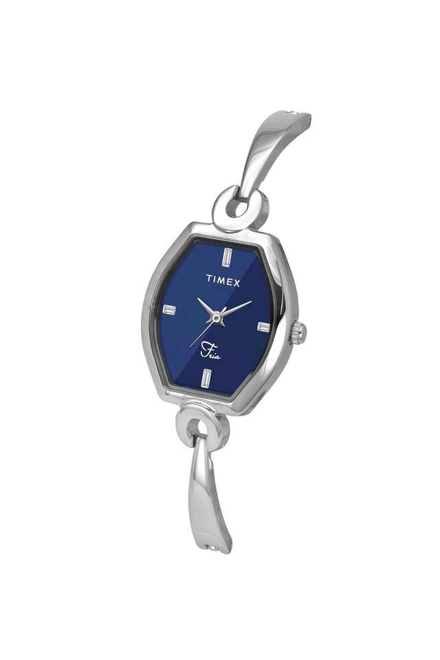 Women-Fria-watch-with-Blue-Dial-and-Silver-tone-Brass-Bracelet---TWEL19700