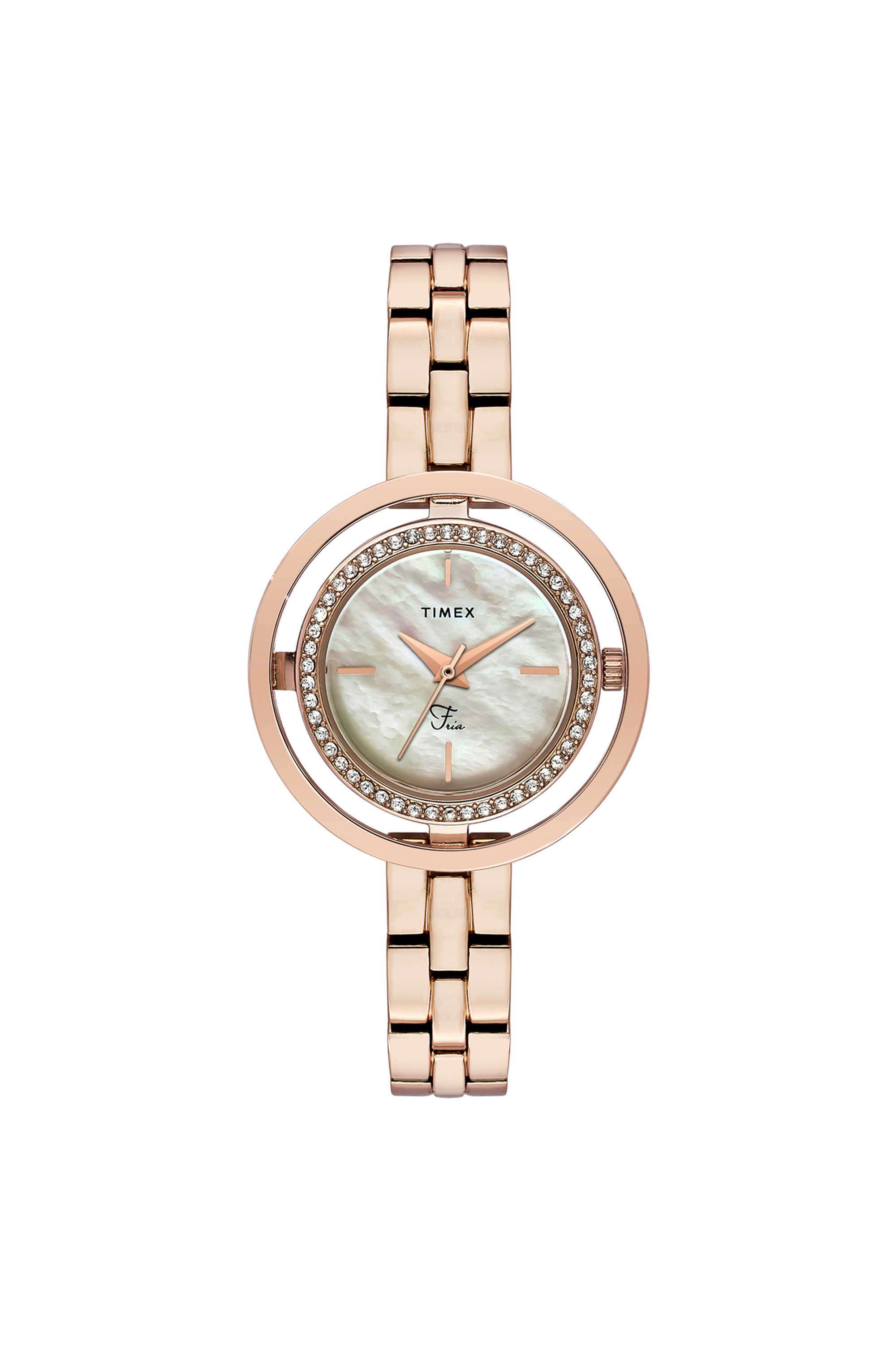 Fria-Mother-of-Pearl-Dial-Metal-Analogue-Watch-For-Women---TWEL24300
