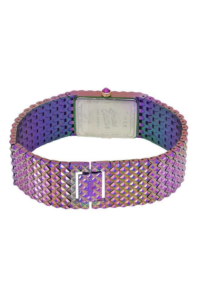 Fria-Women-s-24-mm-Analogue-Quartz-Watch---Purple-Dial-with-Purple-Stainless-Steel-Strap-(TWEL77704)