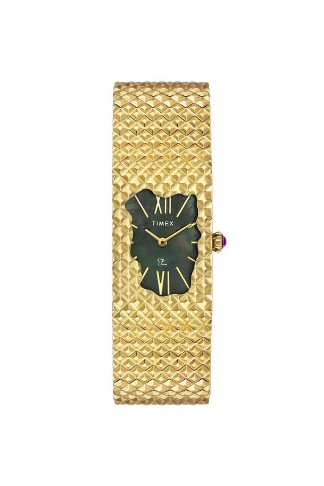 Women-Fria-watch-with-Mother-of-Pearl-Dial-and-Gold-tone-Stainless-Steel-Bracelet---TWEL77706