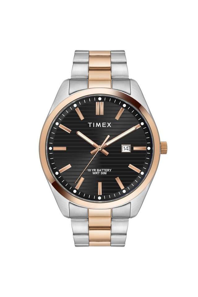 E-Class-43-mm-Black-Dial-Stainless-Steel-Analogue-Watch-For-Men---TWTG10410