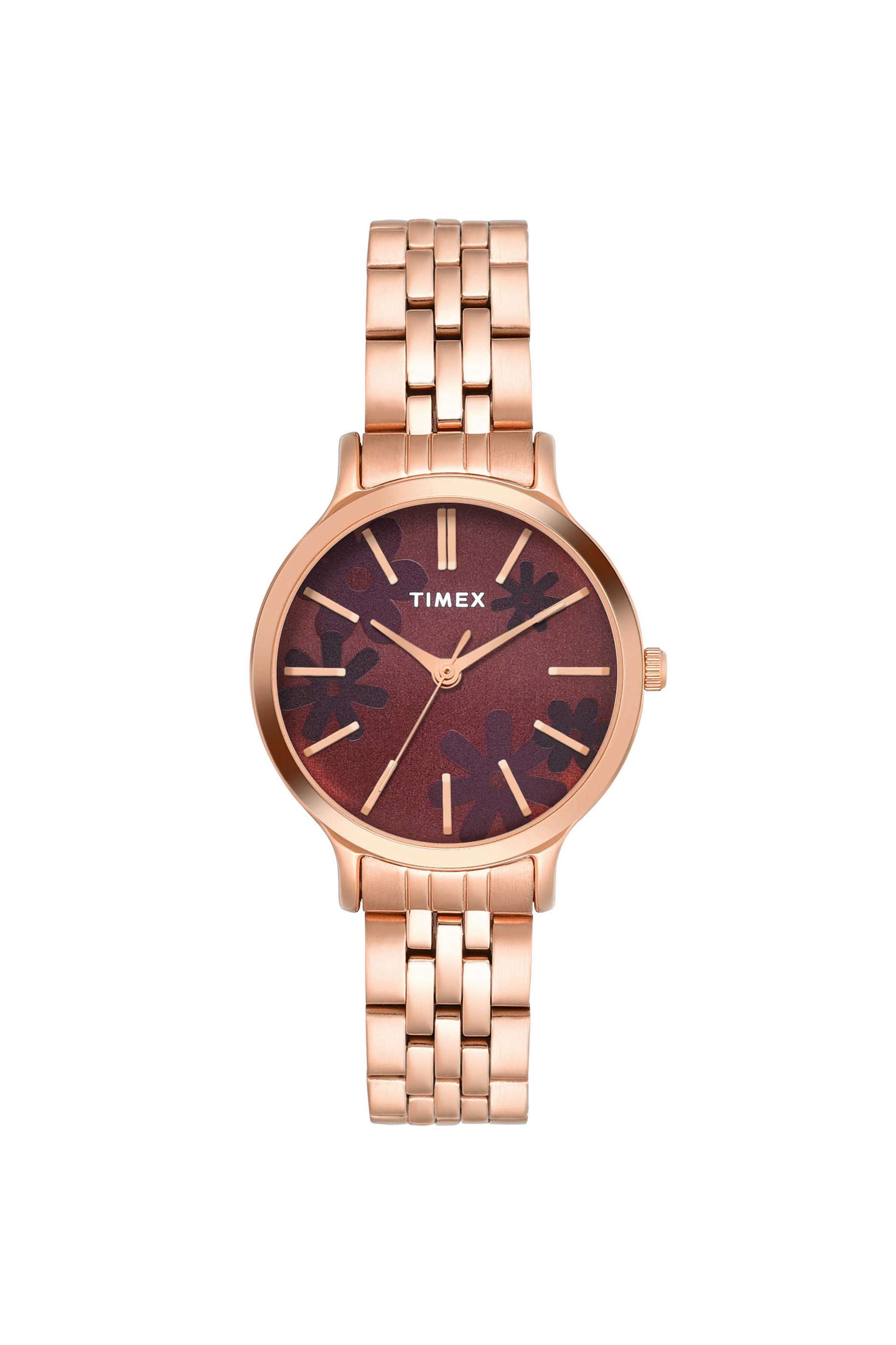 Red-Dial-Stainless-Steel-Analogue-Watch-For-Women---TWTL12314