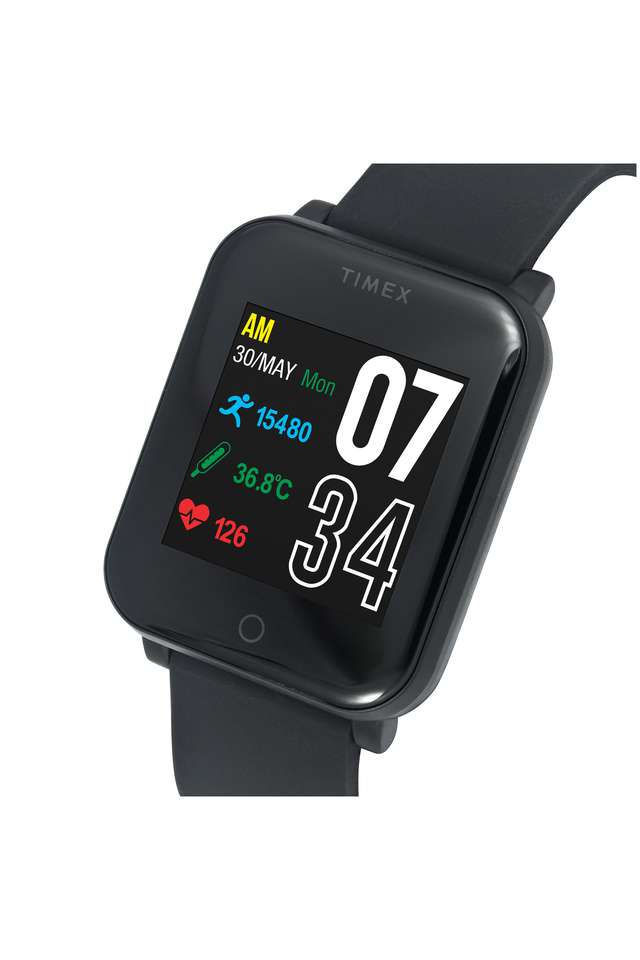 Unisex-35-mm-Temprature-Watch-Black-Dial-Resin-Digital-Watch---TWTXW105T