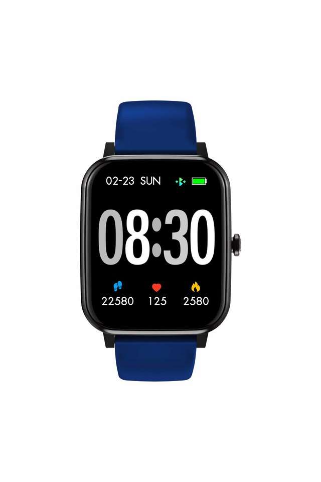 Unisex-44x37-mm-Fit-2.0-Square-Calling-Black-Dial-Silicone-Digital-Watch---TWTXW205T
