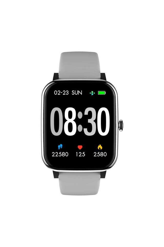 Unisex-44x37-mm-Fit-2.0-Square-Calling-Black-Dial-Silicone-Digital-Watch---TWTXW206T