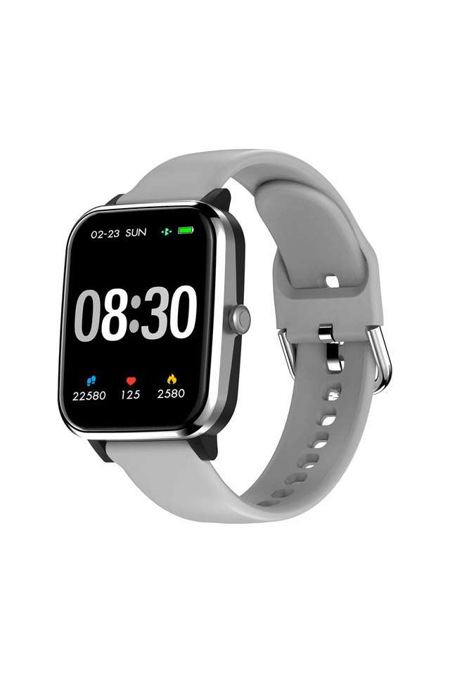 Unisex-44x37-mm-Fit-2.0-Square-Calling-Black-Dial-Silicone-Digital-Watch---TWTXW206T
