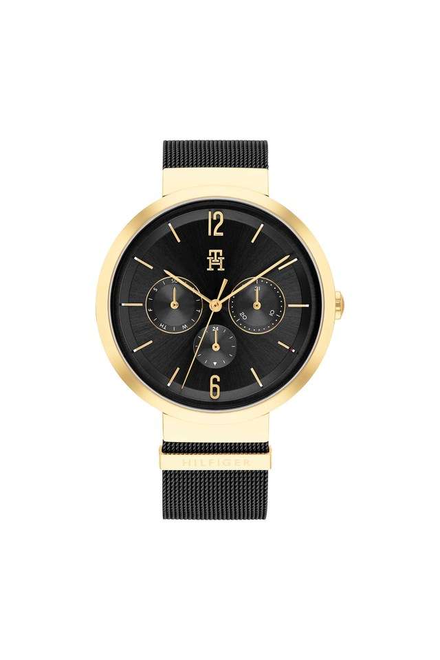 Womens-40-mm-Lidia-Black-Dial-Stainless-Steel-Analog-Watch---TH1782540