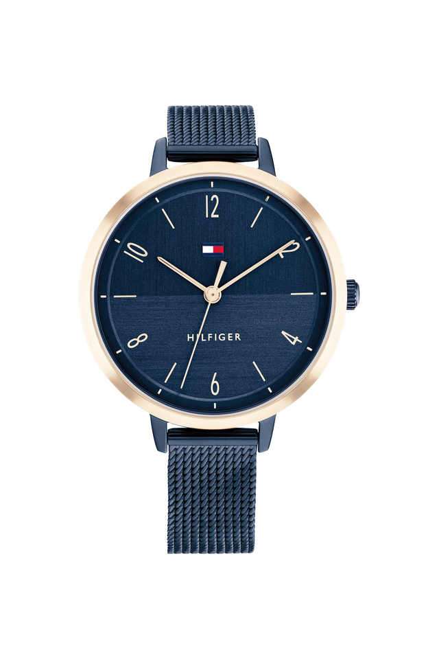 Florence-38-mm-Blue-Dial-Stainless-Steel-Analog-Watch-for-Women---TH1782581