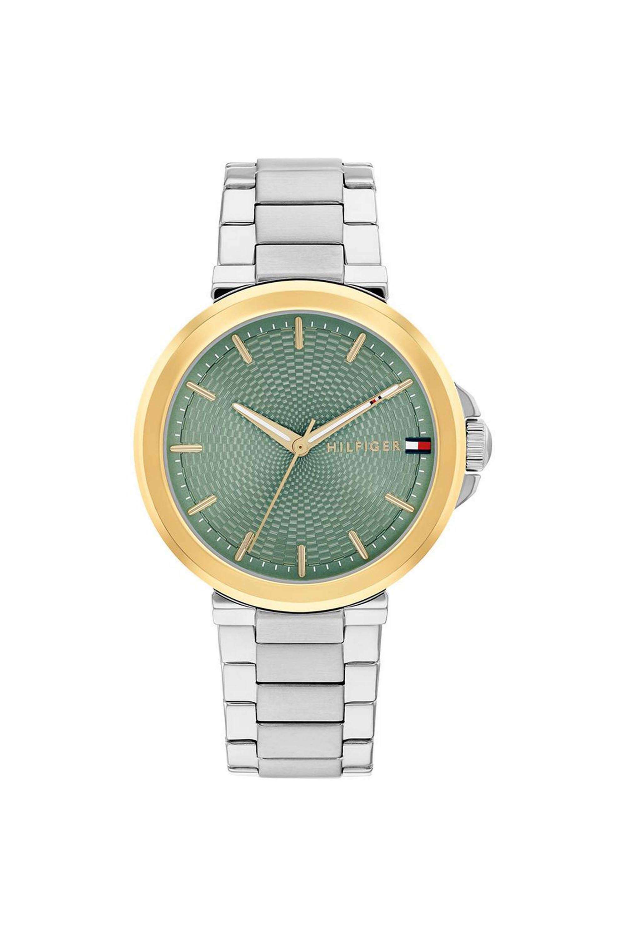 Lori-34-mm-Green-Dial-Stainless-Steel-Analogue-Watch-For-Women---TH1782778