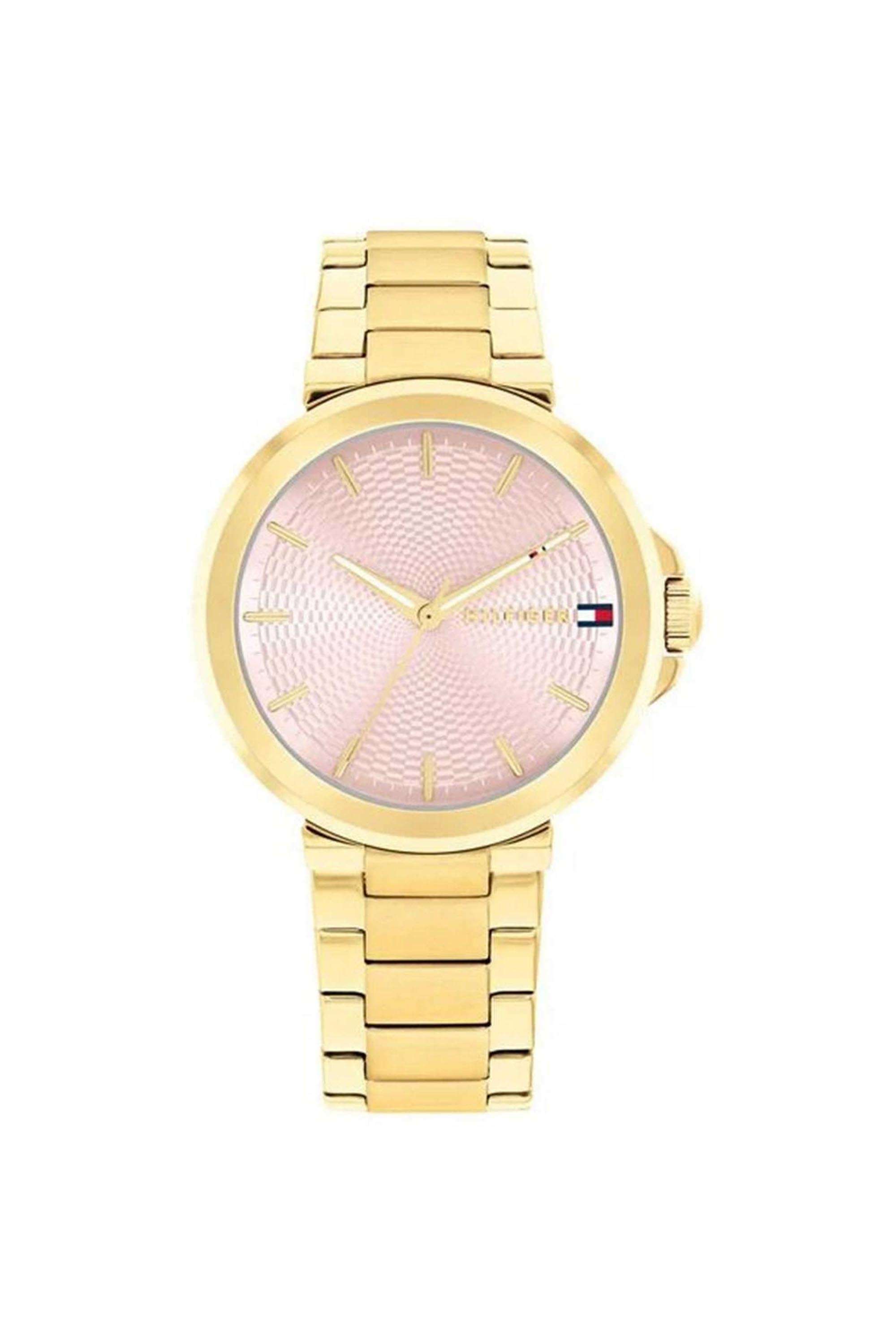Lori-34-mm-Pink-Dial-Stainless-Steel-Analogue-Watch-For-Women---TH1782779