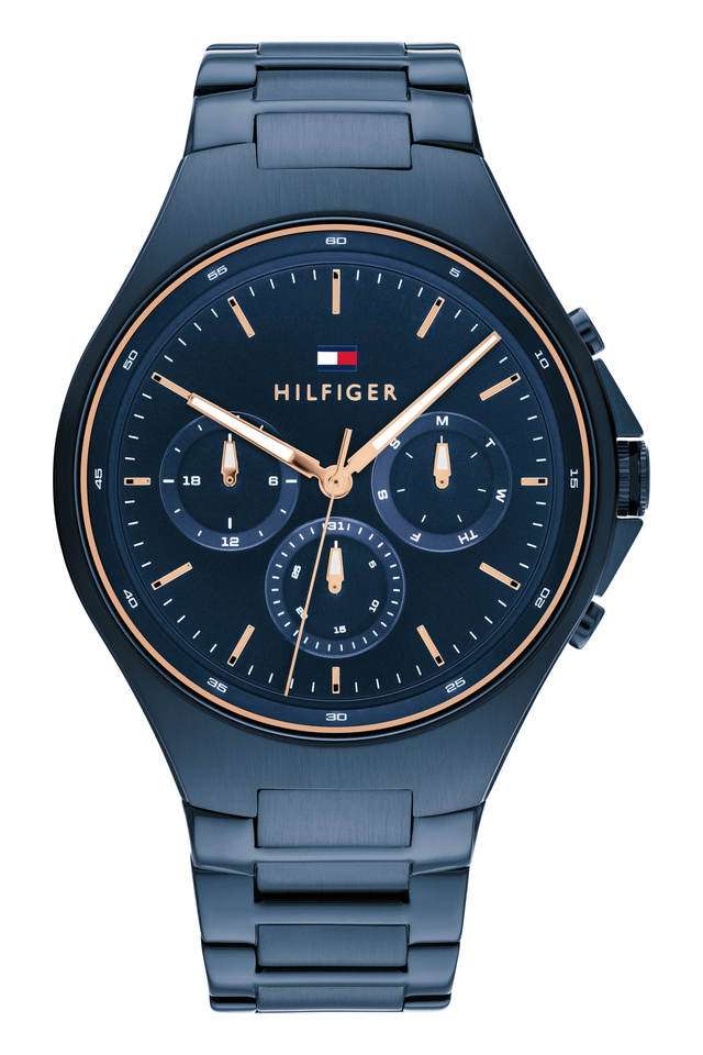 Justin-44-mm-Quartz-Navy-Dial-Stainless-Steel-Analog-Watch-for-Men