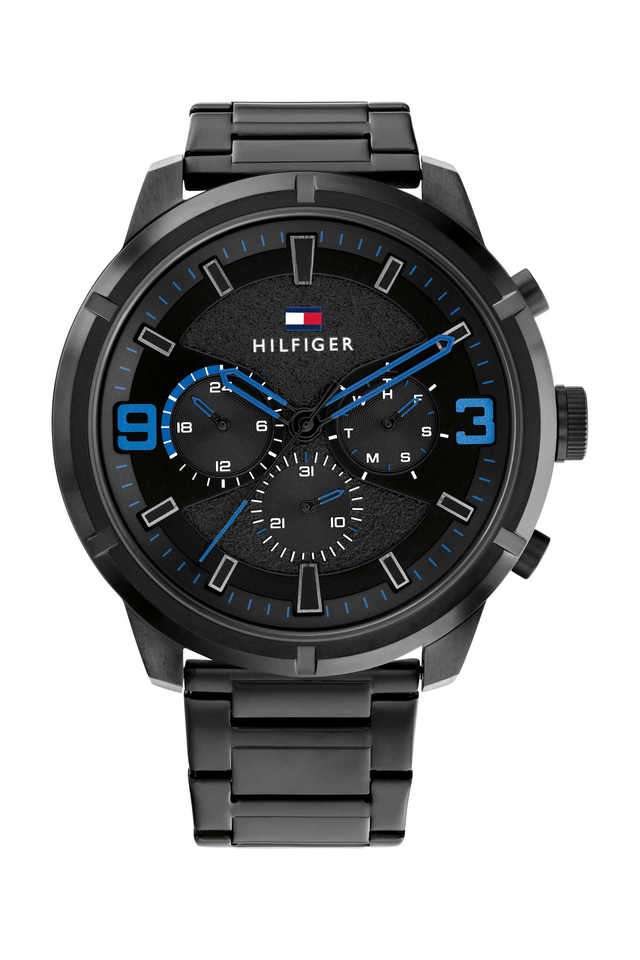 Wild-50-mm-Black-Dial-Stainless-Steel-Analog-Watch-for-Men---TH1792070