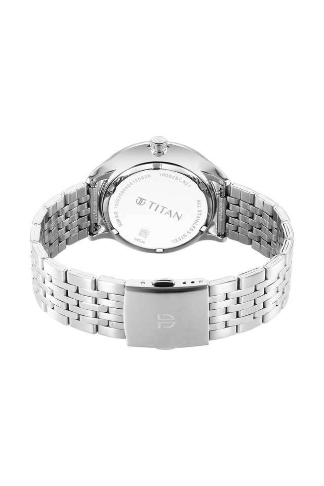 Timeless-Treasures-42.4x10-mm-Green-Dial-Stainless-Steel-Analogue-Wrist-Watch-For-Men---10023SM01