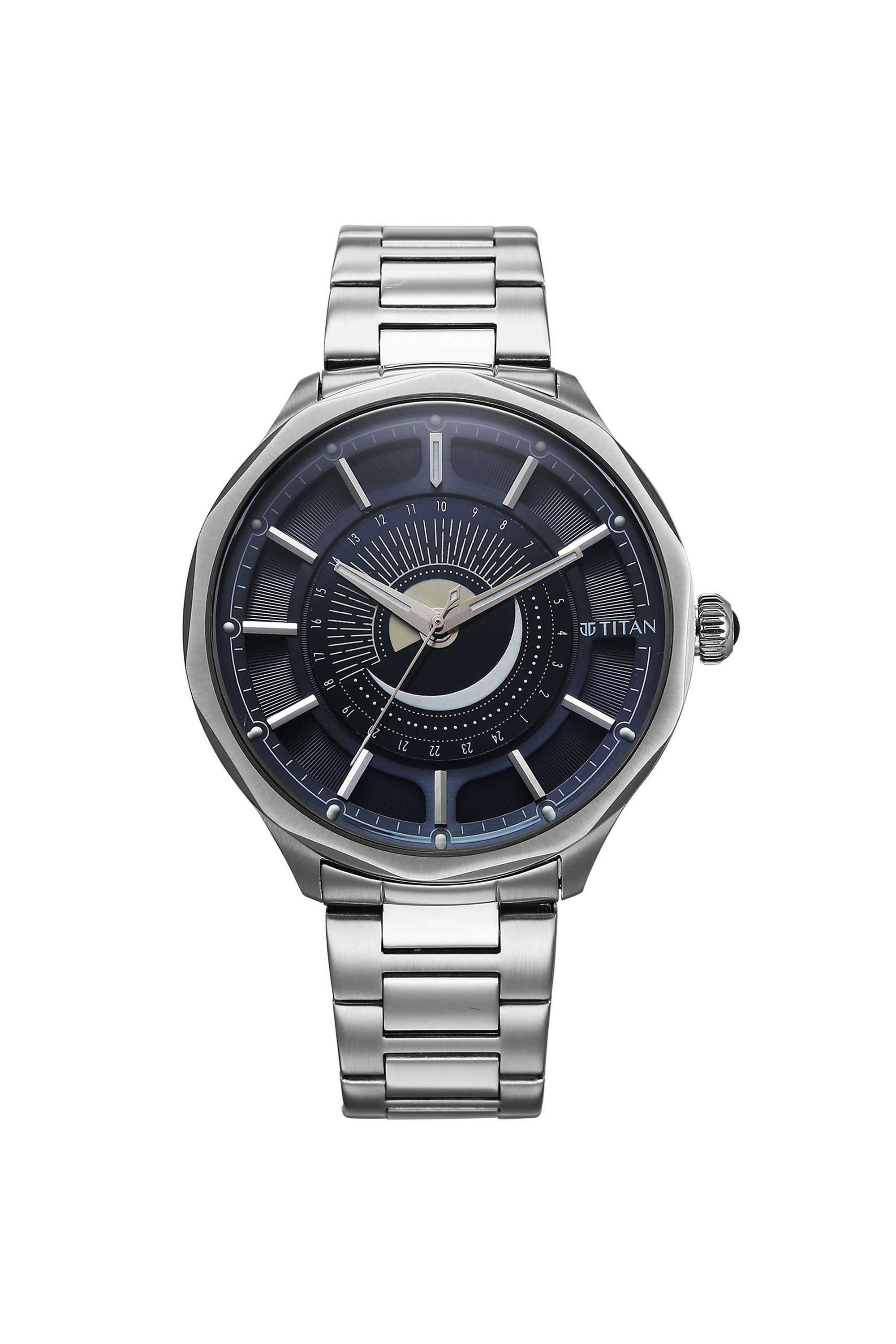 Stellar-3-Quartz-45.5x11.55x43-mm-Blue-Dial-Stainless-steel-Analogue-Wrist-Watch-for-Men---10028SM01