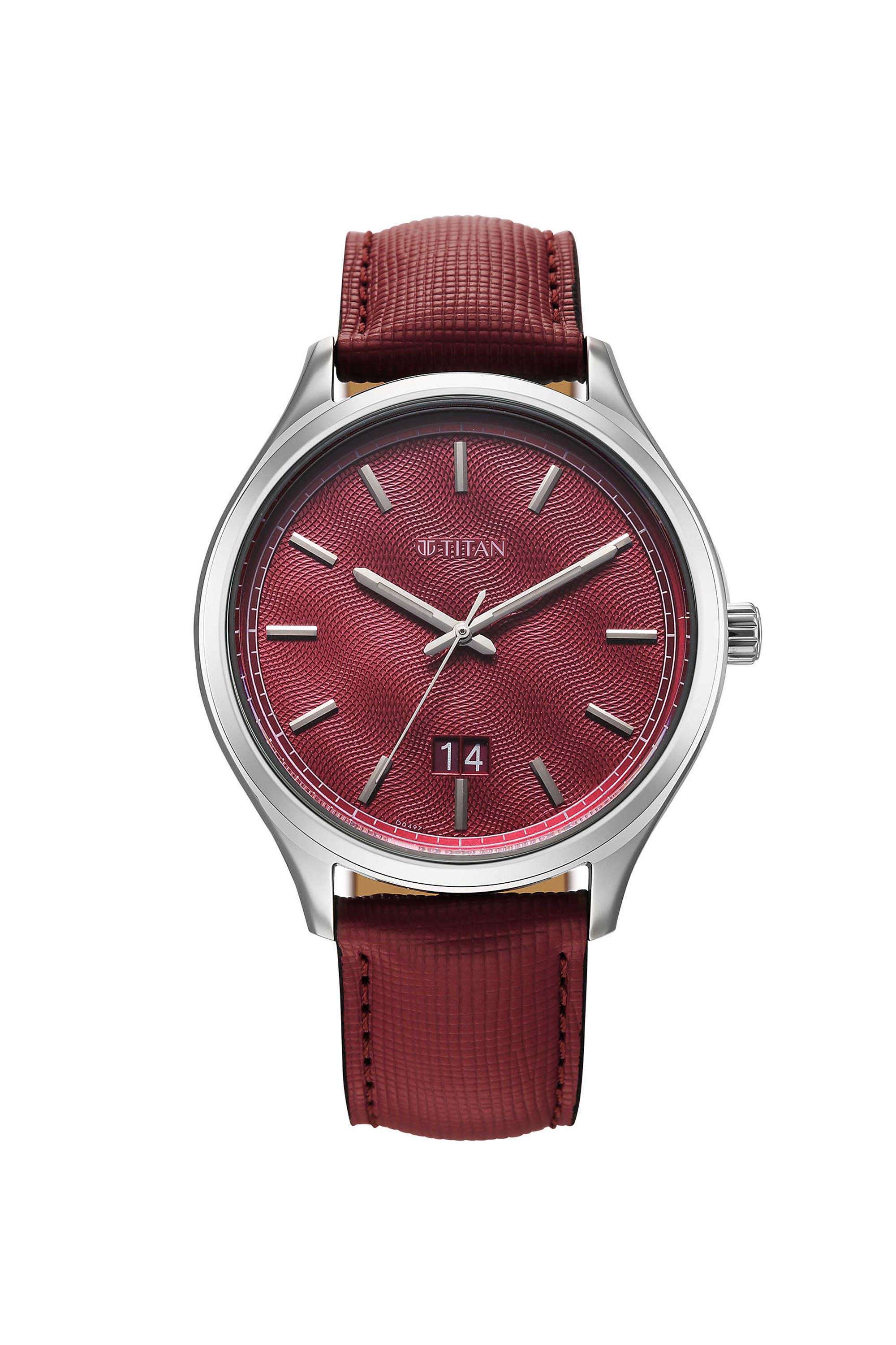 Palette-Of-Time-2.0-48.30x8.95x42-mm-Red-Dial-Stainless-Steel-Analogue-Watch-For-Men---10033SL02